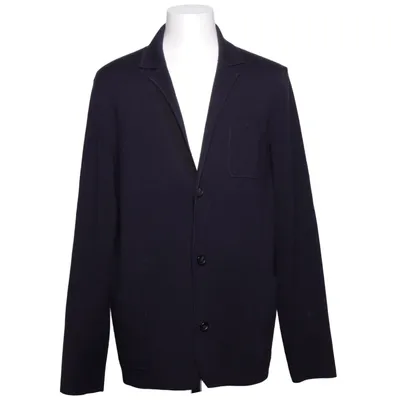 Cardigan (Blue) from Mango Man Acrylic, Cotton, Polyamide, Wool