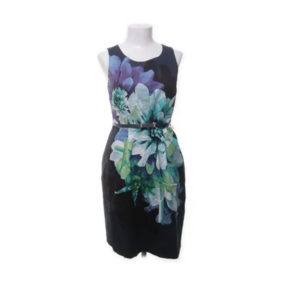 Jurk (Blauw, Meerkleurig) van Oasis Katoen, Elastaan, Polyester