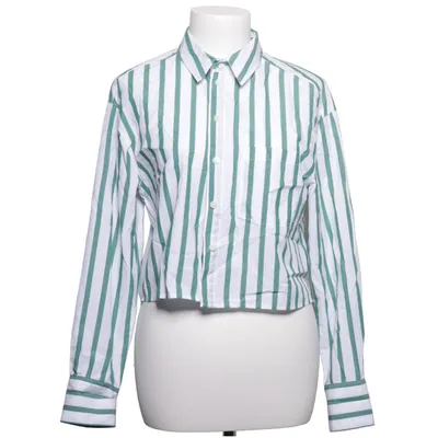 Shirt (White, Green) from H&M Cotton