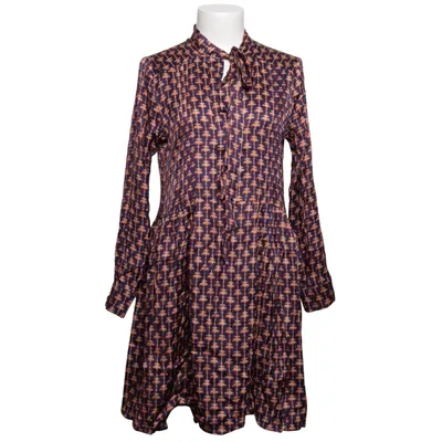 Robe (Bleu, Beige) de Maria de la Orden Viscose