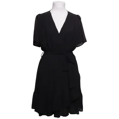 Wrap dress (Black) from Retro & Icone Polyester