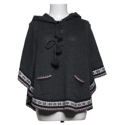 Poncho (Gris, Blanc, Rouge) de Multiblu Acrylique