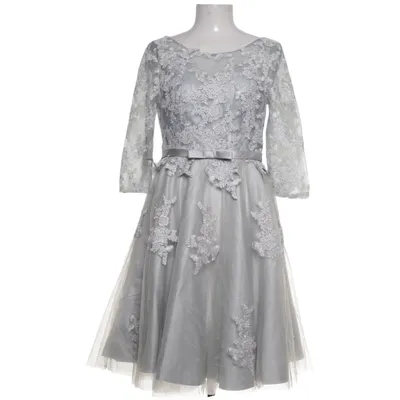 Evening gown (Gray) from TS Couture Polyester