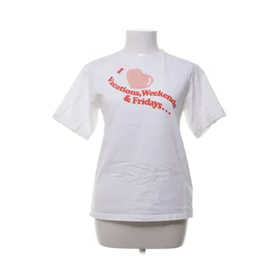 T-shirt (Vit, Röd) från Victoria Beckham Bomull, Elastan