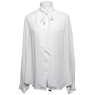 Pussy bow blouse (White) from Carin Wester