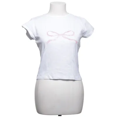 T-shirt (Hvid, Pink) fra Subdued Bomuld