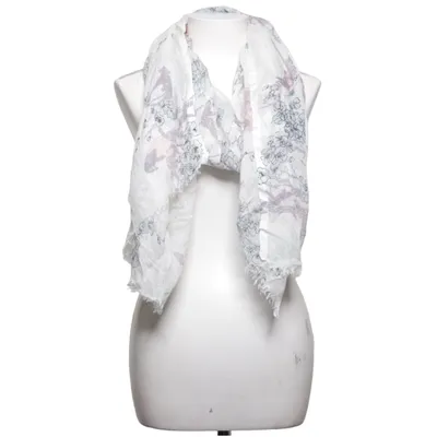 Sjal (Hvid, Flerfarvet) fra Marble Viscose