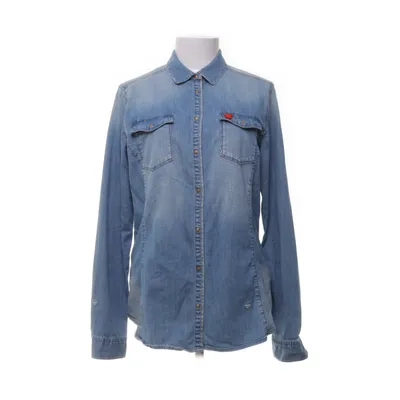 Denim blouse (Blauw, Meerkleurig) van Scotch & Soda Katoen, Elastaan, Polyester