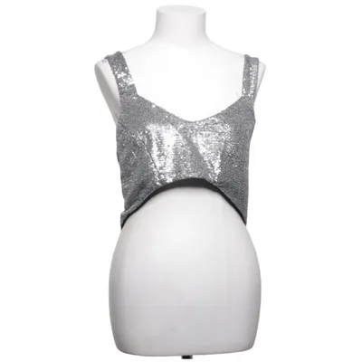 Crop top (Zilver, Zwart) van Zara Polyester