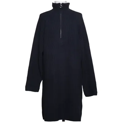 Turtleneck dress (Blue) from Ellos Acrylic, Cotton