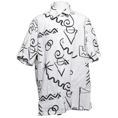 Short sleeve shirt (White, Black) from Zara Cotton