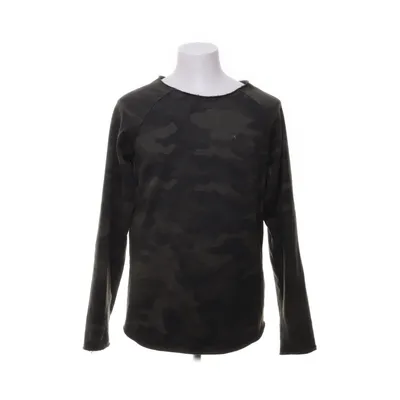 Langærmet t-shirt (Grøn, Sort) fra Review Bomuld, Polyester