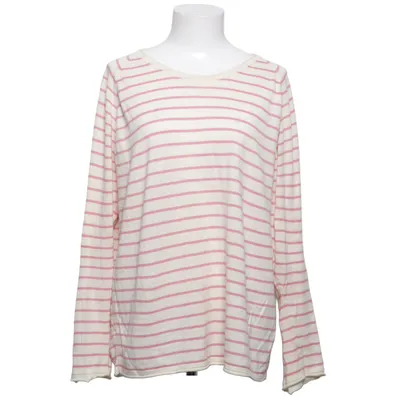 Langærmet t-shirt (Hvid, Pink) fra Basic Apparel Økologisk bomuld