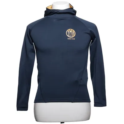 Sweat à capuche (Bleu, Jaune) de YMR Track Club Polyester