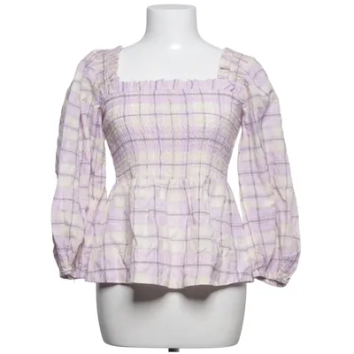 Blus (Lila, Vit, Svart) från Ganni Ekologisk bomull, Polyamid, Återvunnen polyester