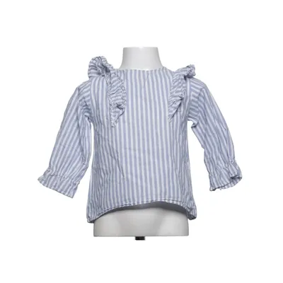 Blouse (Bleu, Blanc) de Zara Kids Coton, Lin