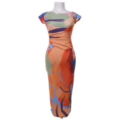 Klänning (Rosa, Orange, Flerfärgad) från Zara Elastan, Polyester