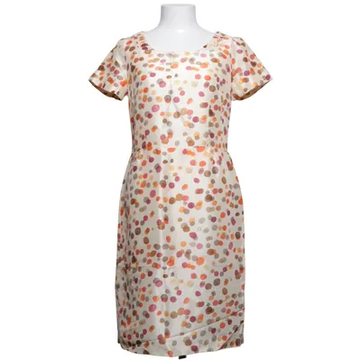 Dress (White, Multicolored) from Sônia Bogner Cupro, Elastane, Silk