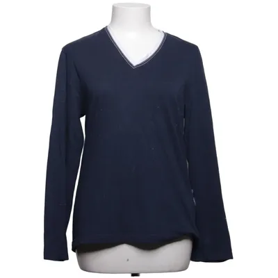 Long sleeve T-shirt (Blue, White) from Van Laack Cotton, Polyester