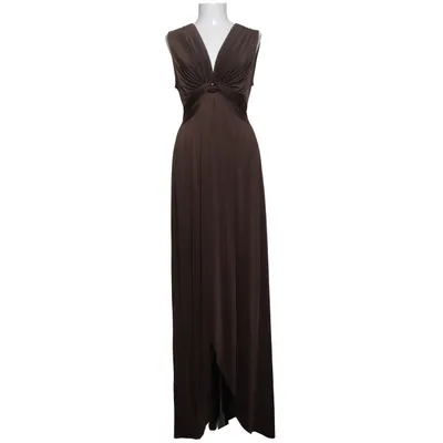 Maxikjole (Brun) fra Ilse Jacobsen Elastan, Polyester
