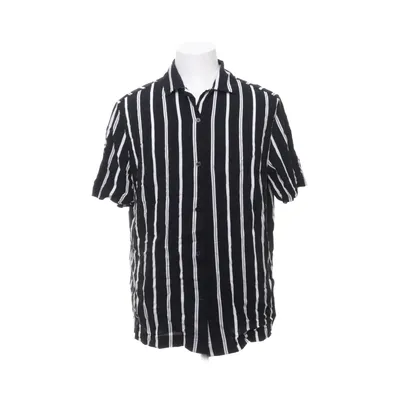 Short sleeve shirt (Black, White) from H&M Viscose