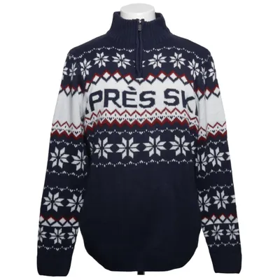 Kersttrui (Blauw, Wit, Rood) van Livergy Acryl