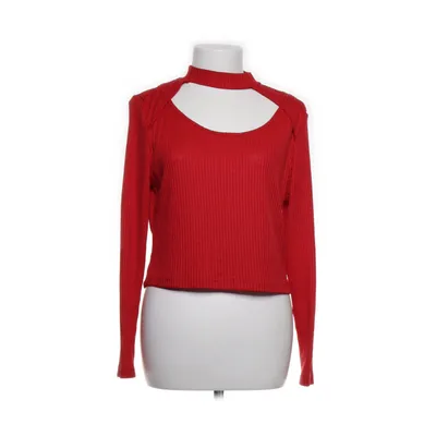 Crop top (Rood) van Divided by H&M Elastaan, Polyester, Viscose