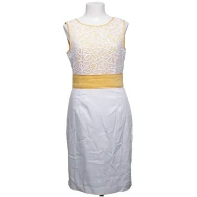 Dress (White, Yellow) from London Times Cotton, Elastane, Polyester