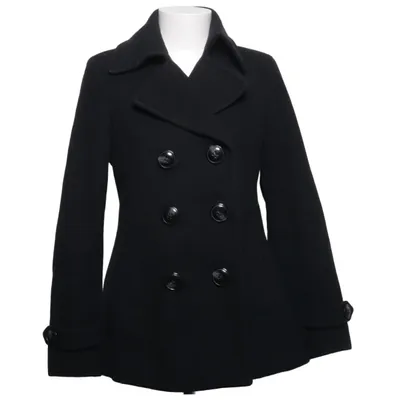 Pea coat (Black) from London Fog Polyamide, Polyester, Wool
