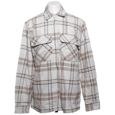 Flanellskjorta (Beige, Brun, Vit) från Premium by Jack & Jones Bomull