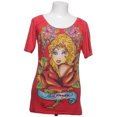 T-shirt (Rouge, Multicolore) de Ed Hardy by Christian Audigier Coton