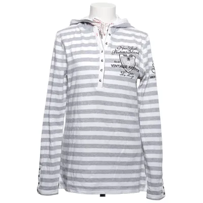 Hoodie (Gray, White) from Soccx Cotton, Elastane
