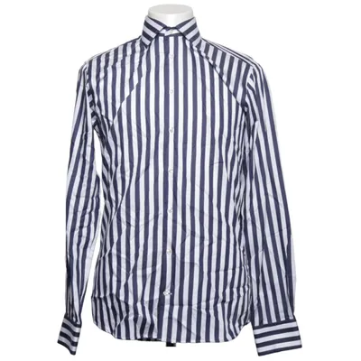 Shirt (Blue, White) from John Henric Cotton