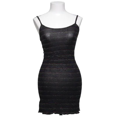 Kjole (Sort, Flerfarvet) fra Urban Outfitters Elastan, Metallfiber, Polyamid, Polyester