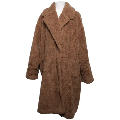 Frakke (Brun) fra Marina Rinaldi Acetat, Polyester, Viscose, Uld