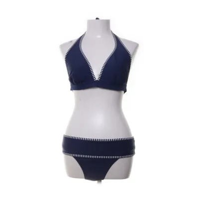 Bikini (Bleu, Blanc) de Nickey Nobel Beachwear Élasthane, Polyamide