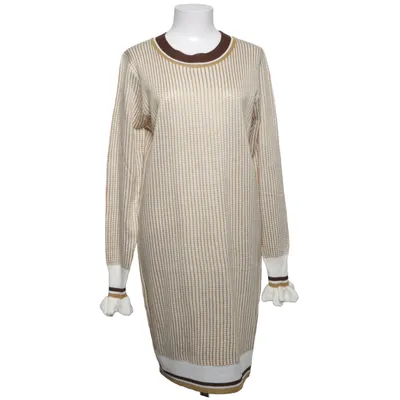 Dress (Beige, White, Brown) from Mymo Acrylic, Elastane