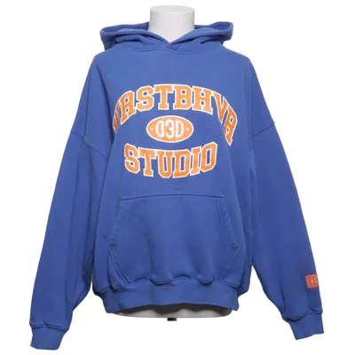 Sweat à capuche (Bleu, Orange) de WRSTBHVR Coton, Polyester