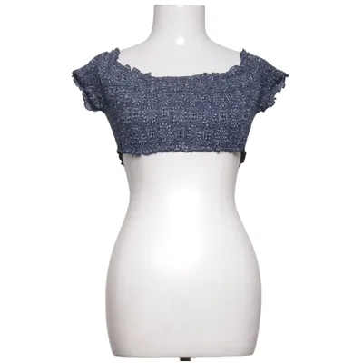 Crop top (Blå, Hvid, Flerfarvet) fra Bamboo Blonde Viscose