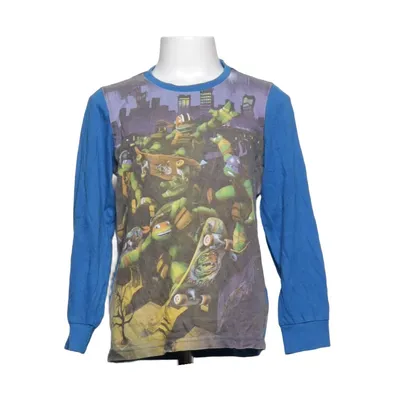 Långärmad t-shirt (Blå, Flerfärgad) från Nickelodeon Bomull