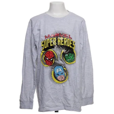 Långärmad t-shirt (Grå, Flerfärgad) från Marvel Comics Bomull, Polyester