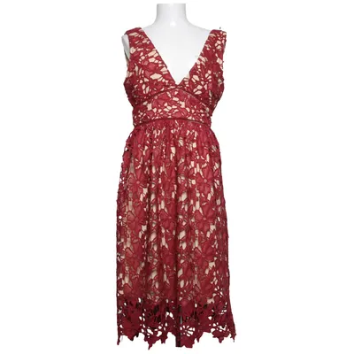 Robe de cocktail (Rouge, Beige) de Love Triangle Polyester