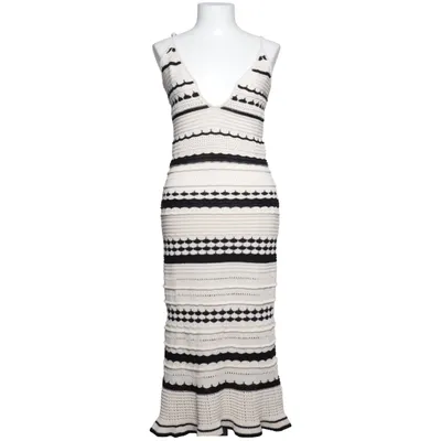 Klänning (Beige, Svart) från H&M Bomull, Polyester