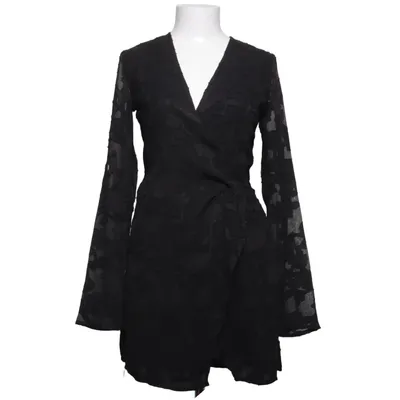 Wrap dress (Black) from Boohoo Tall Polyester, Viscose
