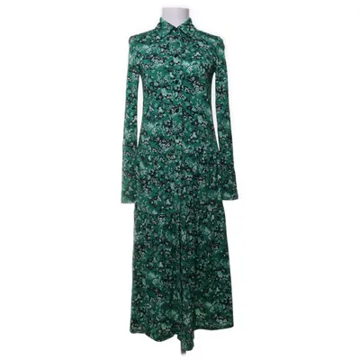 Skjortekjole (Grøn, Sort) fra Arket Viscose, Elastan