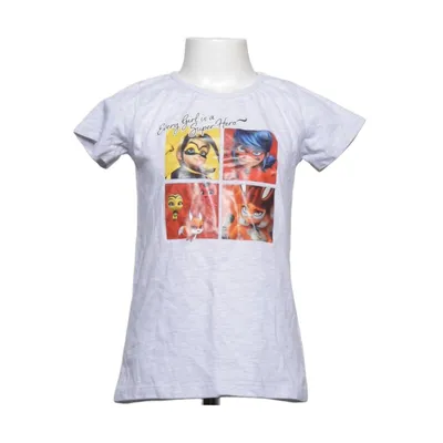T-shirt (Gris) de Miraculous Coton, Polyester
