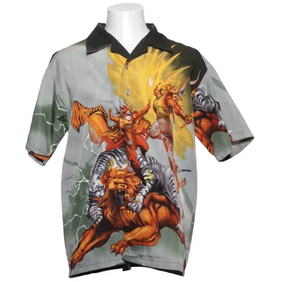 Chemise à manches courtes (Gris, Multicolore) de Ufo Polyester
