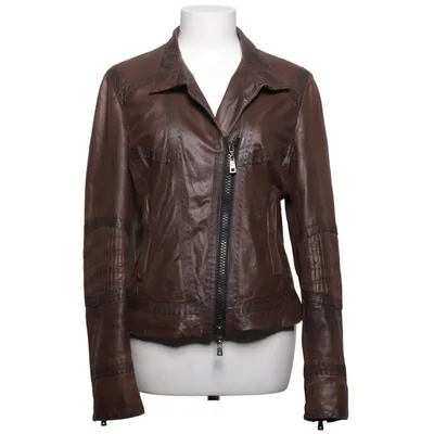 Bikerjakke (Brun) fra Orwell Læder, Polyester