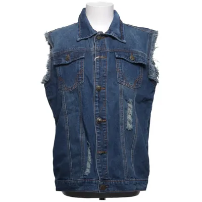 Gilet en jean (Bleu) de Fashion Coton, Polyuréthane