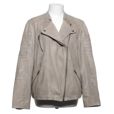 Bikerjacka (Beige) från Qúe Skinn, Polyester